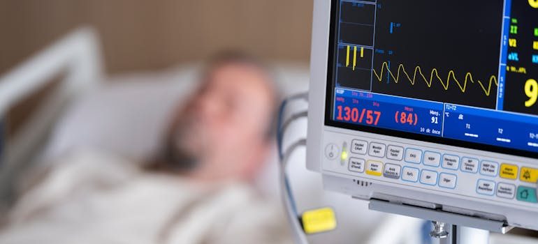 a man in a hospital